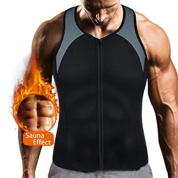 Moški Savna Znoj Telovnik Vrhu Rezervoarja Majica za Fitnes, hujšanje Pasu Trener Uvježbavanje Telovnik