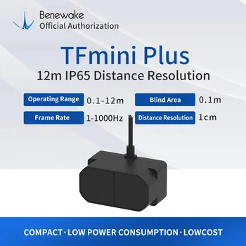 TFmini Plus12m IP65 Zaščiteno LiDAR ToF Ovira, Izogibanje Visoke Fiksne Industrijske Pregled Podporo Pixhawk