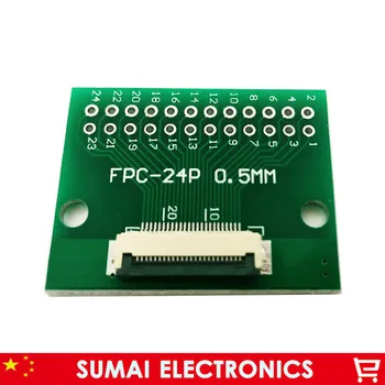 24 pin 0,5 mm FPC/FFC PCB priključek socket adapter odbor,24P ravno kabel enostransko stojalo