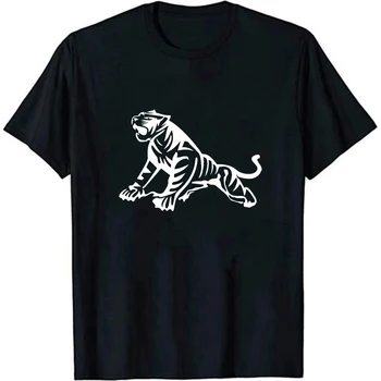 2023 Nove T-shirt Tiger T Shirt Osebnost Minimalističen Živali Natisnjeni Tee Ulica Priložnostne Dihanje Mehko Cool Visoke Kakovosti