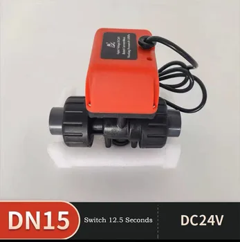 Runxin miniaturni električni krogelni ventil keramično jedro kislinsko-bazično odporne preklopite neposredno ventil za vodo DC24V 1/2 