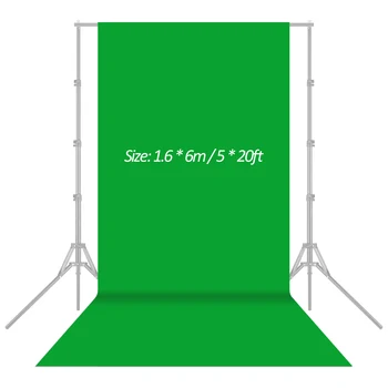 1.6x6m/5x20ft Fotografija Studio netkanih Tkanin Ozadje Ozadje Zaslona Barva Bela Zelena Črna