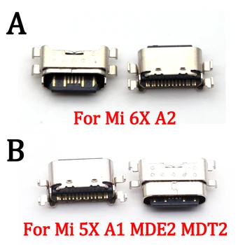10-50x Polnilnik Usb Polnjenje Dock Vmesnik Priključite Conatct Priključek Tip C Za Xiaomi Mi5X Mi A1 6X A2 MiA2 Mi6X M 5X MDE2 MDT2 M5X MA1