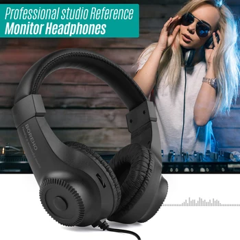 Žične Stereo Zaslon Slušalke Nad-ear Slušalke z 50mm Voznik 6,5 mm Vtič za Spremljanje Snemanja Glasbe DJ