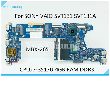 A1906212A Za SONY VAIO SVT131 SVT131A MBX-265 Prenosni računalnik z matično ploščo S2203-1 Z i5-3317U/i7-3517U PROCESOR, 4GB RAM HM77 100% testirani