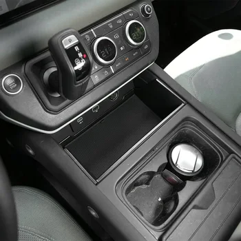 za Land Rover Defender 110 2020-2021 ABS Črni Avto Centralno Shranjevanje Armrest Box Škatla za Shranjevanje Telefona Polje