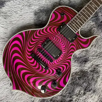 Po meri proge Wydle Avdio slog električna kitara emg prevzema pasivno pickups, vijolična barva