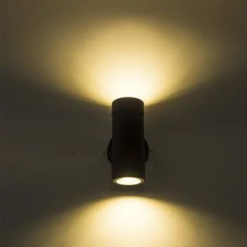 gor dol LED Zunanja razsvetljava Stenske Svetilke, Vodotesne IP65 Steno sconces Svetilka Black led luči na verandi lampara pared de zunanjost