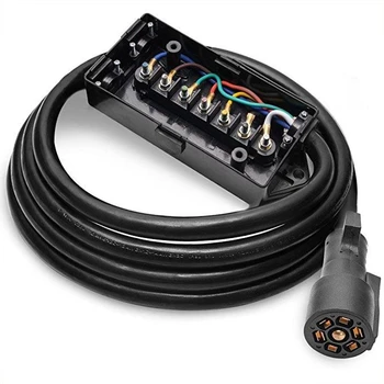 Težka 7 Način Plug Inline Prikolico Kabel dozi z 8 Ft Kabel