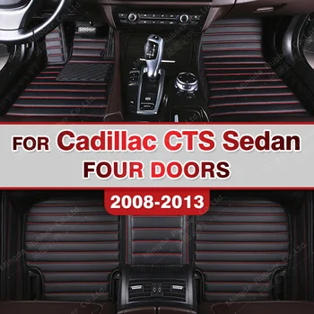Avto predpražnike za Cadillac CTS Limuzina Štirimi vrati 2008 2009 2010 2011 2012 2013 Meri auto stopalo Blazinice avtomobilska preproga pokrov