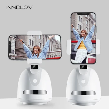 KINDLOV Smart Streljanje Selfie Palico 360 Predmet Dual Os Sledenje Gimbal Imetnik Vse-v-enem Vrtljaju obrazov Nosilec za Telefon