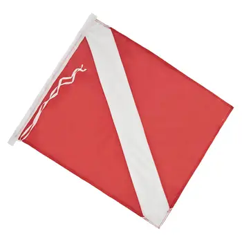 Mednarodno Potapljaško Zastavico 12 x 6inch Rdeče in Bele Čoln Zastavo Marker za Potapljanje, Snorkeling Uporabo s Float, Boje, Čoln, Jamboru