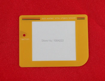 Dobra kakovost Zlato rumene plastične zaslona objektiv za gameboy GB konzole 2pcs/veliko