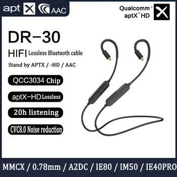 Upgrate Kabel MMCX 0.78 mm IE80 IM50 IE40PRO IM A2DC Hi-fi Avdio Kabel Aptx HD Qualcomm QCC3034 Bluetooth kabel govorijo angleško