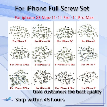 Celotno Vijak Nastavite Zamenjava za iPhone XS MAX 11 11 Pro Max Popravila Vijaki Popoln Komplet za Zamenjavo Dodatki