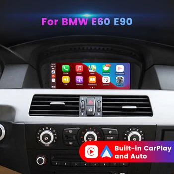 Brezžični CarPlay Avto Radio Večpredstavnostnih Za BMW Serije 5 E60 E61 E63 E64 E90 E91 E92 Android Avto GPS 2din