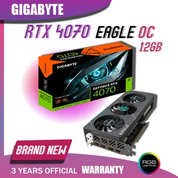 GIGABYTE RTX 4070 OREL OC 12G Video Kartic GIGABYTE NVIDIA RTX 4070 GDDR6X 12GB Pomnilnik Grafične Kartice GPU 192bit PCIE4.0