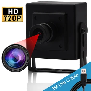 ELP 720P HD Spletna kamera CMOS NT99141 Barvni Senzor MJPEG/YUY2 UVC OTG USB2.0 Zunanji Digitalni Fotoaparat Mini PCB Modul Z Mikrofonom