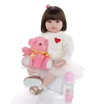 Bebe rodi punčko 60 cm Silikonski prerojeni baby doll čudovit Veren malčka Bonecas dekle menina de surprice lutka darilo