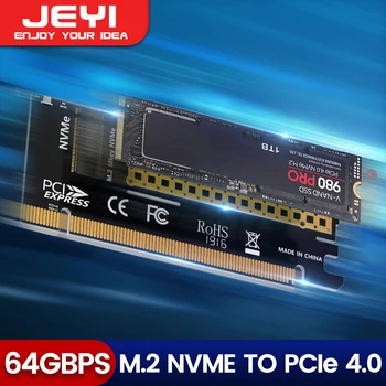 JEYI M. 2 NVME, da PCIe 4.0 x16, Adapter, M. 2 NVMe SSD da PCI-e 4.0 Razširitveno Kartico, Podpira 2280/60/42/30 ssd Pogoni