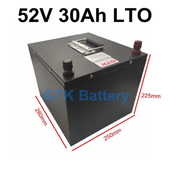 LTO 52V 30AH Litij-titanat baterije z 22S 100A BMS za 5000W ebike scooter električni viehicle avto +5A polnilnik