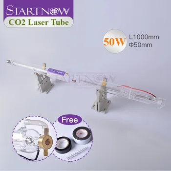 Startnow 50 W velikosti 1000 mm Cevi CO2 Cev Laser Stekla, luči Za Lasersko Graviranje Stroj Cuttting Oprema za Označevanje Delov 55W Napajanje