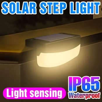 Led Solarna Svetilka na Prostem Korak Svetlobe IP65 Vodotesen Led Reflektorji Reflektor Vrt Sončno energijo Za Pot Dvorišče Stopnicah Razsvetljavo