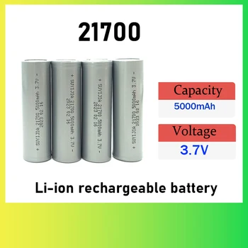 Novo 1pcs 21700 3,7 V 5000mAh Li-ion Baterije za ponovno Polnjenje, ki je Primerna za Izvijač EV Avto Električna Rezervno Kolo Rezervno Baterijo