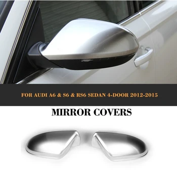 Zamenjava ABS Avto Ogledalo Zajema Ohišja Kape Za Audi A6 S6 RS6 Limuzina 4-Vrata, za obdobje 2012-2015