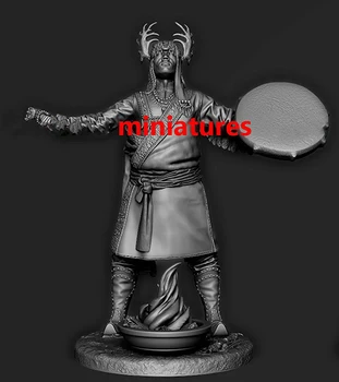 Unassambled 1/32 stari bojevnik stojalo s podstavkom Smolo slika miniaturni model, kompleti Unpainted