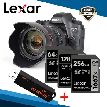Lexar Izvirni Strokovni 1667x UHS-II U3 SD 128GB 256GB 64GB SDXC V60 250MB/s Flash Kartice Za Kamere 3D, 4K Video HD