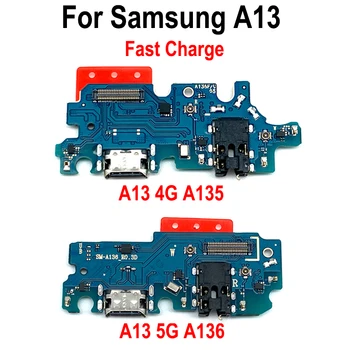 Polnjenje Flex Za Samsung Galaxy A13 4G 5G A135F A135U A136B USB Charge Vrata Jack Dock Priključek za Polnjenje Odbor Flex Kabel