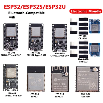 ESP32 Brezžični Modul ESP-WROOM-32 ESP32S ESP32U WiFi+Bluetooth Ultra Nizko Porabo Energije Dual Core Wi-Fi+BT+BLE MCU Modul