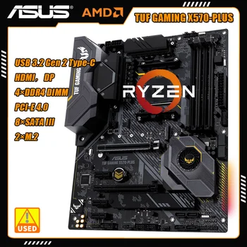 ASUS TUF GAMING X570-PLUS Motherboard Podpira Ryzen 5 5600 5000 Procesorje. DDR4 128G M. 2 HDMI DP Vtičnico Sprejme AMD X570 Chipset