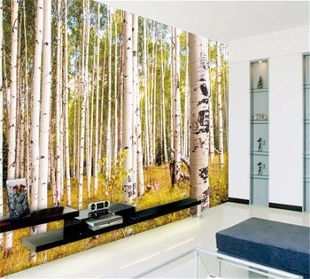 beibehang po Meri sodobne umetnosti netkani materiali uvrščajo breza učenje spalnica, dnevni prostor kavč, TV ozadje