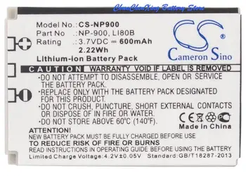 Cameron Kitajsko 600mAh Baterija Li-80B za Olympus T-100, X-960, BLi-296 Za Polaroid T830, T830A, Za NLP DS5080, DS5331, DS5332