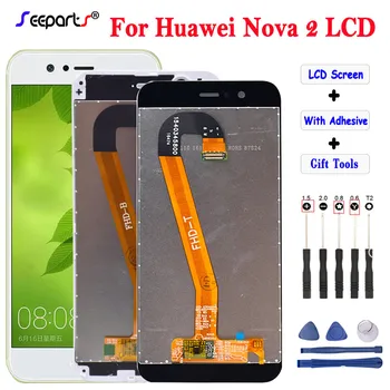 Preizkušeno Dobro Delajo Za Huawei Nova 2 LCD Zaslon na Dotik Sklop Zaslona Za Huawei Nova 2 Zaslon Za Huawei Nova 2 Prikaz Okvirja