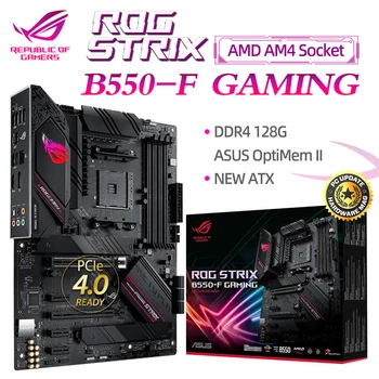 ASUS ROG Strix B550-F Gaming AMD AM4 Motherboard DDR4 Novo ATX B550 Mainboard Ryzen 5600G CPU bo Ustrezala 16GB DDR4 Ram 3200MHz PCIe 4.0