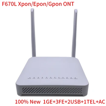 Novo F607L 5G ONUs XPON 4GE+1TEL+2USB 5G Wifi Dual Band ONT EPON So GPON Optični Usmerjevalnik onu most Ni Moč Brezplačna Dostava