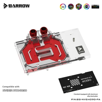 Barrow RGB Hladilne Vode GPU Blok Hladilnik za Ustanovitelji RTX 4090 BS-NVG4090-PA