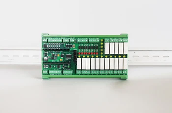ESP32 PLC Nosilec Modul z 32 I/Os 6 x Ai, 2 x AOs, 8 x DIs, 16 x Rele Izhodi RTC RS485 I2C SPI