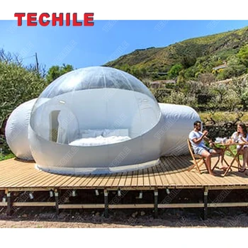 Kitajska proizvajalec kampiranje Jasno, napihljivi mehurček tunel šotor z napihljivi šotori za sejmi,napihljivi šotor vrt