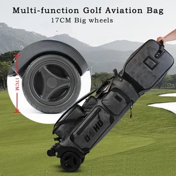 Letalski prevoznik golf vrečko multi-funkcionalna torba za golf Velika kolesa, Lahka nepremočljiva