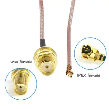 U. FL da SMA kika ženski 15 CM IPEX priključek antene RF-SMA Nagovoriti adapter WIFI GSM GPS RG178 kabel za SIM7100E/MC7455/MC7430