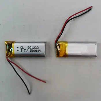 3,7 V 2 žice 501230 051230P za litijeve baterije z protection board , ki se uporablja za bluetooth MP4 1pcs/veliko