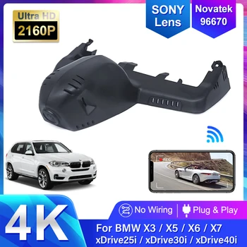 Avto DVR za BMW X3 G01 & X3 M G01 & iX3 2022 2023 2021 do leta 2020 2019 2018,Pomišljaj Cam 4K,Wifi Fotoaparat, Video Snemalnik Brezžični Dashcam