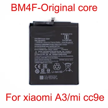 Original električni core Baterija Xiaomi A3 BM4F Vgrajeno Baterijo za xiaomi 9 lite z resnično zmogljivosti ne manj kot 4200mAh