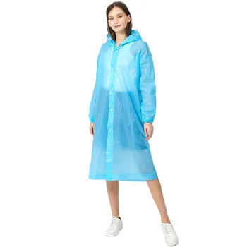 Ženski dežni Plašč Celotno Telo, enodelni dežni Plašč Zgosti Nepremočljiva Plašč za Odrasle Kampiranje Večkratno uporabo Poncho Vroče EVA Rainwear