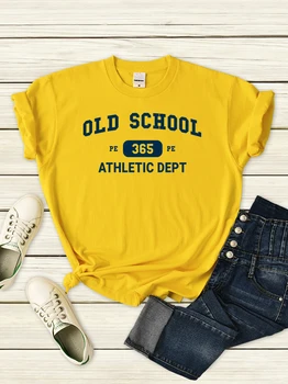Old School Pe 365 Atletske Dept Tshirt Ženske Ulica, Hip Hop Oblačila Za Šport Kakovost Oblačil Poletje Priložnostne Kratkimi Rokavi Ženske