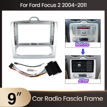 9 inch Avto Radio Fascijo za Ford Focus 2004-2011 Car Audio Posnetek Namestitveni DVD GPS Mp5 ABS PC Plastika Letalo, Avto, dodatna Oprema